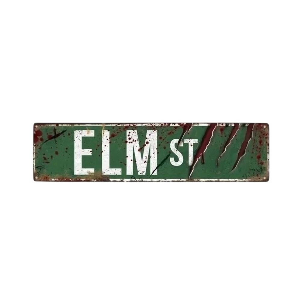 Nightmare On Elm Street Freddy Krueger Elm Street Tin Metal Street Sign